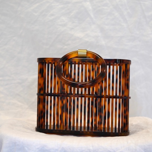 Cult Gaia Coco Mini Tote - Tortoise - Picture 4 of 7